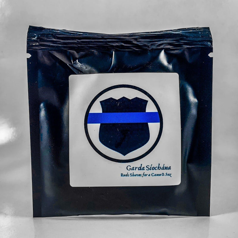 Murphy and McNeil Garda Siochana: a Ruds Shave Soap for a Cause - by Murphy and McNeil Shaving Soap Black 0.5oz Sample Pouch