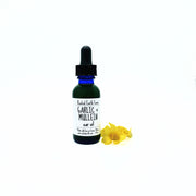 Rooted Earth Farm + Apothecary Garlic and Mullein Ear Oil Under Eye + Ear Care White Smoke