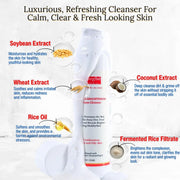 gymsegbë Advanced Brightening Gel Foam Cleanser | Rice Extract [BACK IN STOCK 9/13] Anti-Aging Facial White Smoke 1 Bottle,2 bottles Save $1.99,3 Bottles Save $5.98,4 Bottles Save $7.97