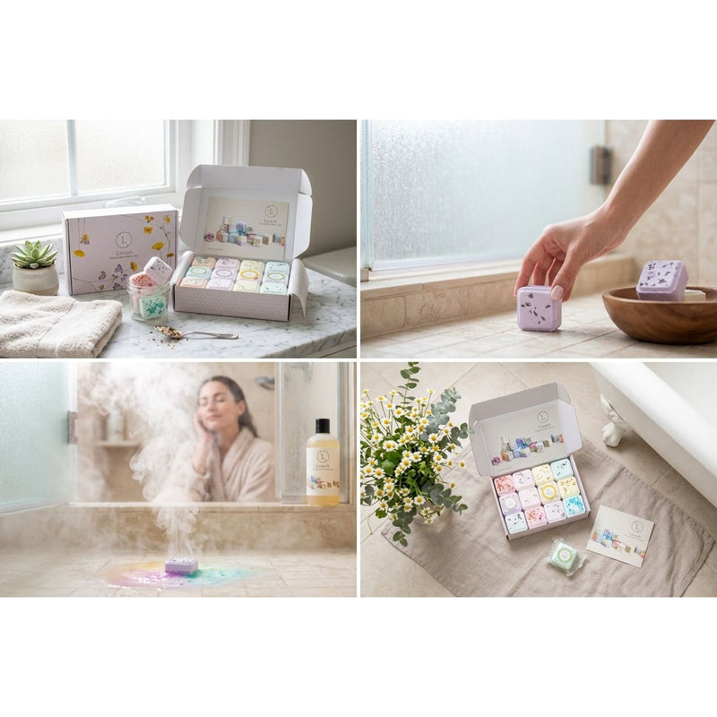 12-Piece Shower Steamers Gift Set – Natural Aromatherapy