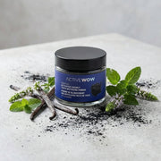 Active Wow Activated Charcoal Teeth Whitening Powder AW Oral Care Light Gray Spearmint,Vanilla,Original