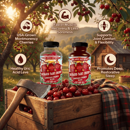 Hippie Farms Premium Tart Cherry Blend - Inflammation, Uric Acid, Sleep, Muscle Recovery Vitamins & Supplements Dark Slate Gray Capsules - 60 count,Capsules - 90 count,Gummies - 60 Count