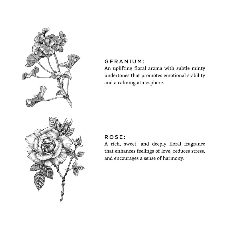 Slow North Geranium + Rose - Signature Candle Frosted Candles White Smoke