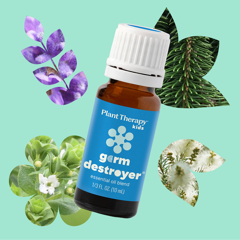 Plant Therapy Germ Destroyer Essential Oil Essential Oil Powder Blue 10 mL,30 mL