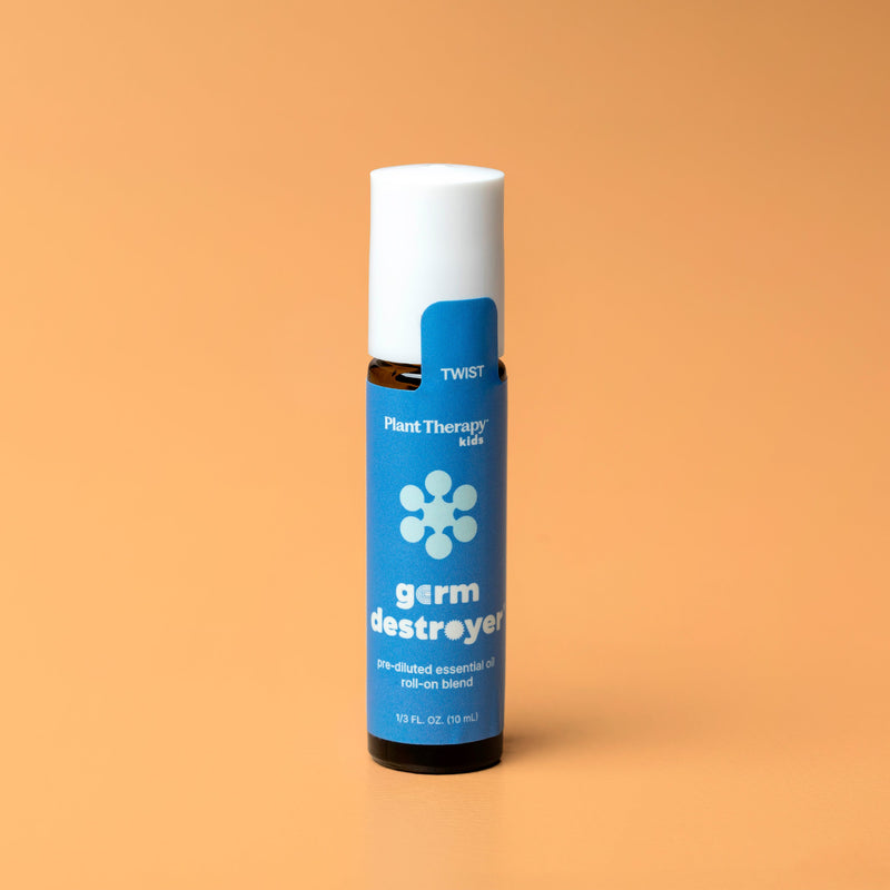 Plant Therapy Germ Destroyer Essential Oil Pre-Diluted Roll-On Essential Oil Sandy Brown 10 mL