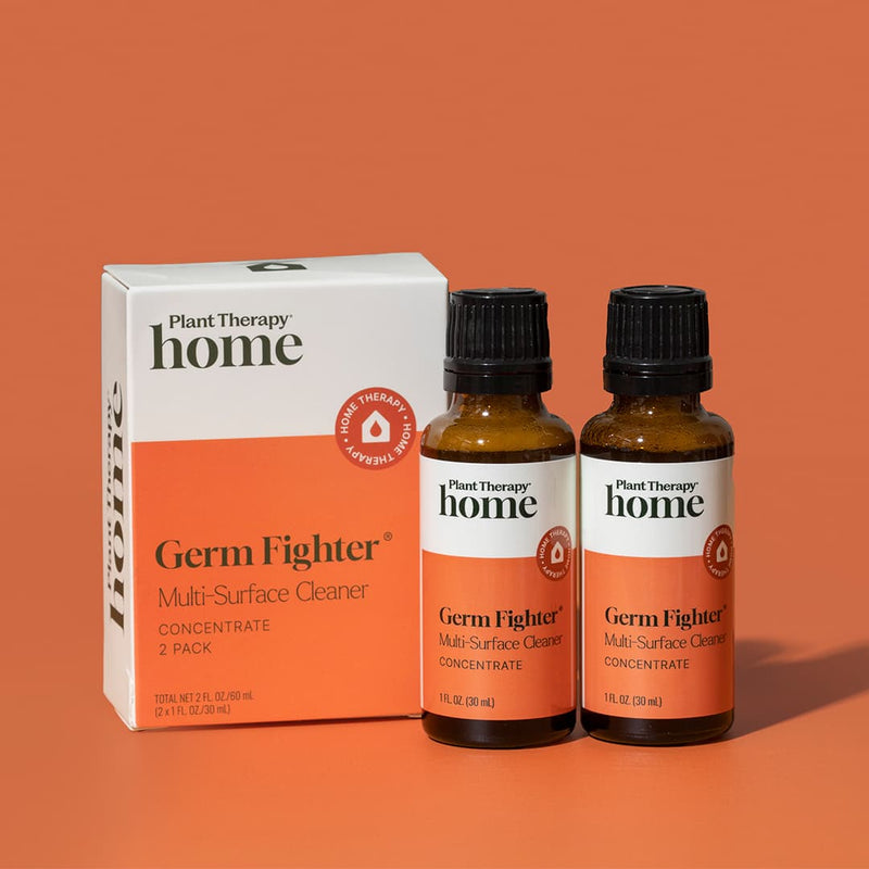 Plant Therapy Germ Fighter Multi-Surface Cleaner Concentrate 30 mL 2 pack Household Chocolate
