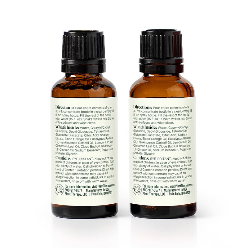 Plant Therapy Germ Fighter Multi-Surface Cleaner Concentrate 30 mL 2 pack Household White Smoke