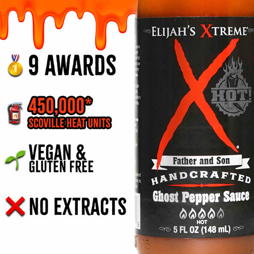 Elijah's Xtreme Ghost Pepper Hot Sauce Hot Sauce White Smoke