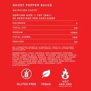 Elijah's Xtreme Ghost Pepper Hot Sauce Hot Sauce Orange Red