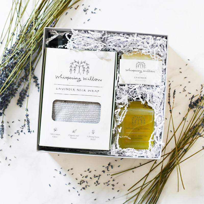 Whispering Willow Eucalyptus & Mint Rest & Renew Gift Box Gift Antique White