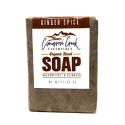Cimarron Creek Essentials Ginger Spice Organic Bar Soap 5.4oz Bath & Body Dark Olive Green Travel Bar