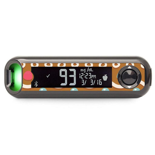 Peelz Gingerbread Sticker for Bayer Contour© Next One Glucometer Peelz/Stickers Black