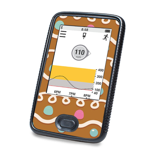Peelz Gingerbread Sticker for DEXCOM G6 Touchscreen Receiver Peelz/Stickers White Smoke