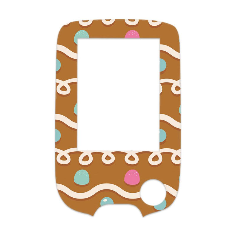 Peelz Gingerbread Sticker for Freestyle Libre 2 Peelz/Stickers White Smoke Receiver + Sensor,Sensor Only