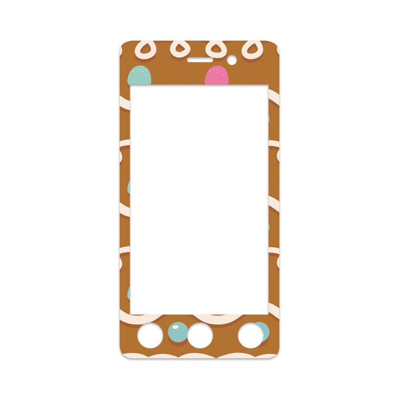 Peelz Gingerbread Sticker for Omnipod DASH® PDM – Pump Peelz Peelz/Stickers White Smoke Whole System Peelz (front + case),Front Peelz,Case Peelz