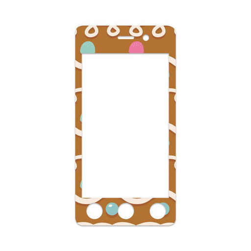 Peelz Gingerbread Sticker for Omnipod DASH® PDM – Pump Peelz Peelz/Stickers White Smoke Whole System Peelz (front + case),Front Peelz,Case Peelz