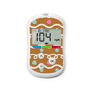 Peelz Gingerbread Sticker for OneTouch Verio Flex Glucometer Peelz/Stickers White Smoke