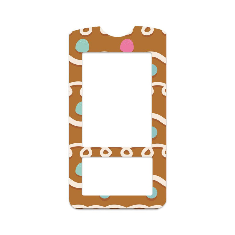 Peelz Gingerbread Sticker for OneTouch Verio IQ Glucometer Peelz/Stickers White Smoke
