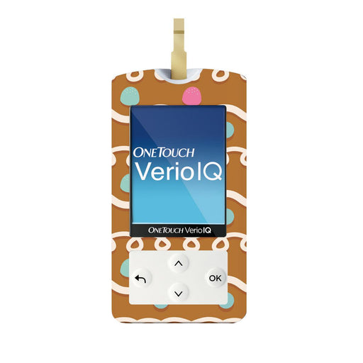 Peelz Gingerbread Sticker for OneTouch Verio IQ Glucometer Peelz/Stickers White Smoke
