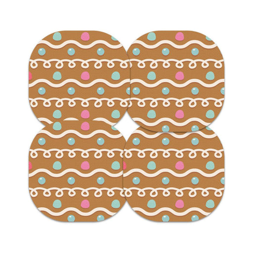 Peelz Gingerbread Overpatch Tape - Pump Peelz Patch Medical Tape Sienna 12-Pack (Set of 12 Patches),4-Pack (Set of 4 Patches),1-Single (One Patch)