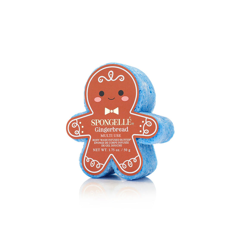 Spongellé Holiday Gingerbread Multi-Use Assorted Pack Body Wash Infused Buffer Sienna