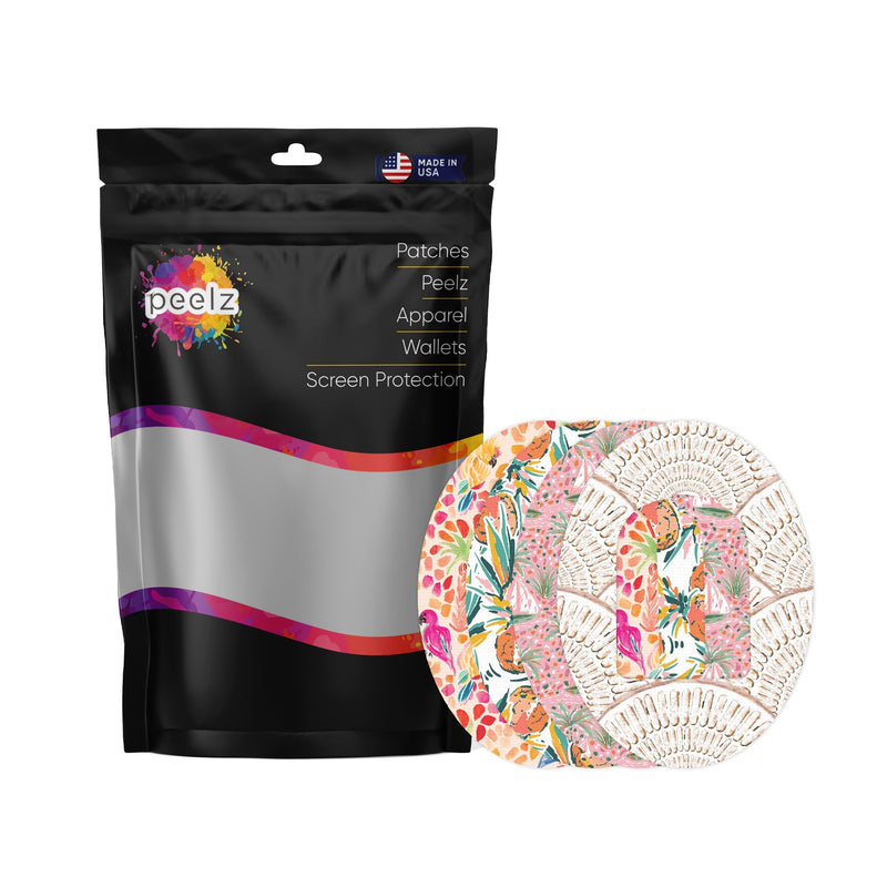 Peelz Girls Summer Variety Pod Patch Tape - Pump Peelz Patch Medical Tape White Smoke 12-Pack (Set of 12 Patches),4-Pack (Set of 4 Patches)