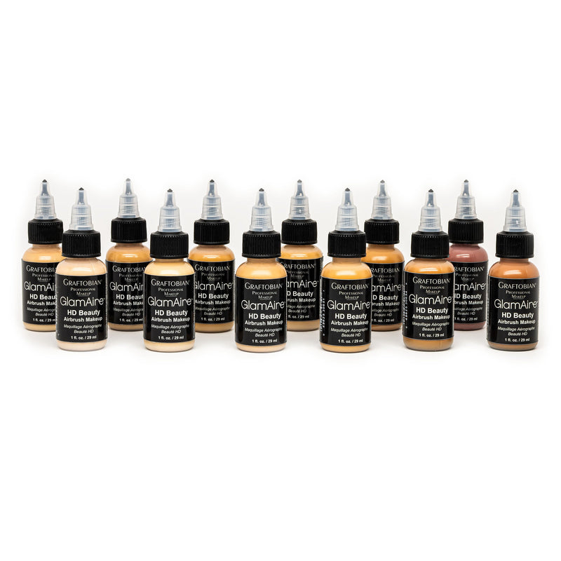 Graftobian Make-Up Company GlamAire™ 12 Color Airbrush Foundation Starter Set White Smoke