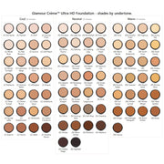 Graftobian Make-Up Company Glamour Crème™ Ultra HD Professional Foundation White Smoke (W) Ivory,(C) Silk Sprite,(C) Nymph,(N) Porcelain,(N) Lady Fair,(C) Buff,(W) Graceful Swan,(N) Bombshell,(W) Ingenue,(C) Sunrise Flush,(N) First Light,(N) Prima Donna,(C) White Rose,(W) Sunny Day,(N) Serenity,(C) Pale Blossom,(W) Warm Vanilla,(N) Leading