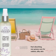 Glimmer Goddess® Organic Skin Care Organic Silky Dry Body Oil – Fast-Absorbing Formula Lotions & Creams Thistle