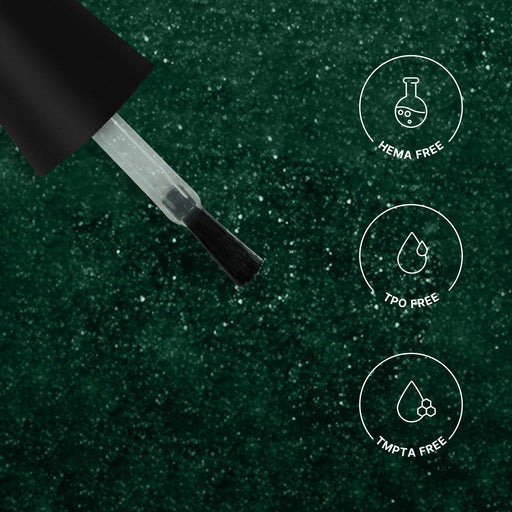 Madam Glam Glittery Emerald Black