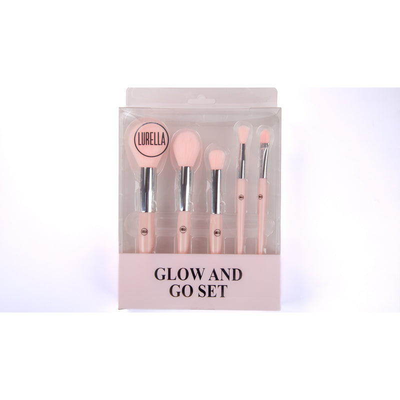 Lurella Cosmetics Glow & Go Brush Set Brush Set White Smoke