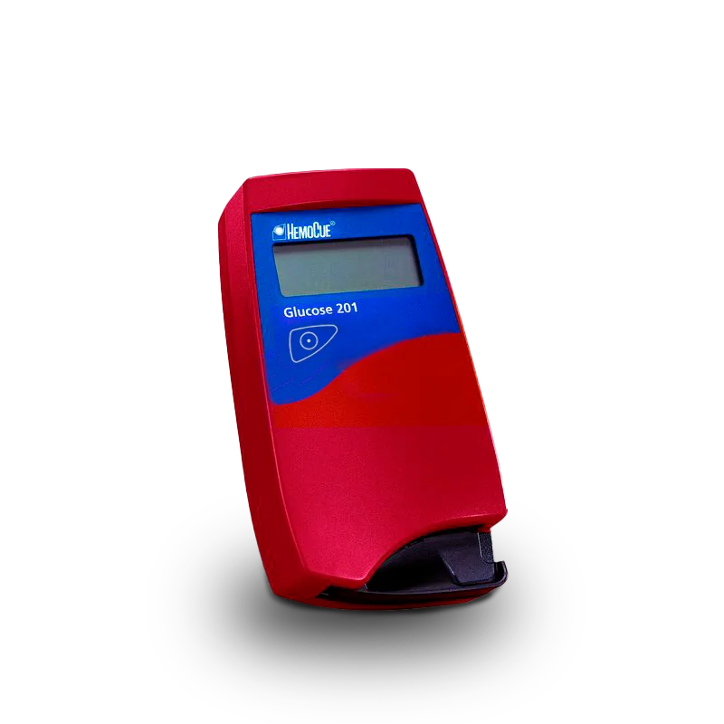 POCT HemoCue Glucose 201 System Kit (Analyzer & 50 Microcuvettes) | POCT, Professional Use Health Care Black