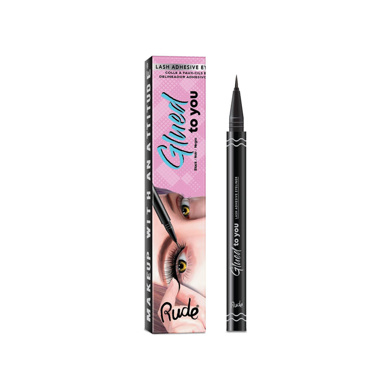 Rude Cosmetics Glued To You Lash Adhesive Liner - Black Lash Adhesives Thistle