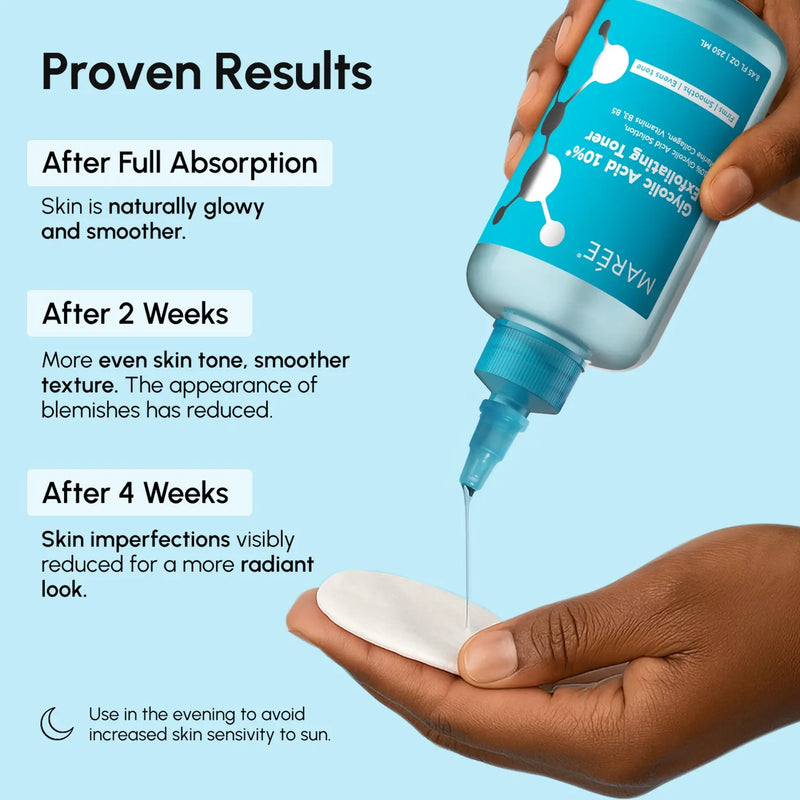 Maree Glow Boost Glycolic Face Toner Pale Turquoise 1 item - Complete your routine,2 items - Good choice,3 items - Best price