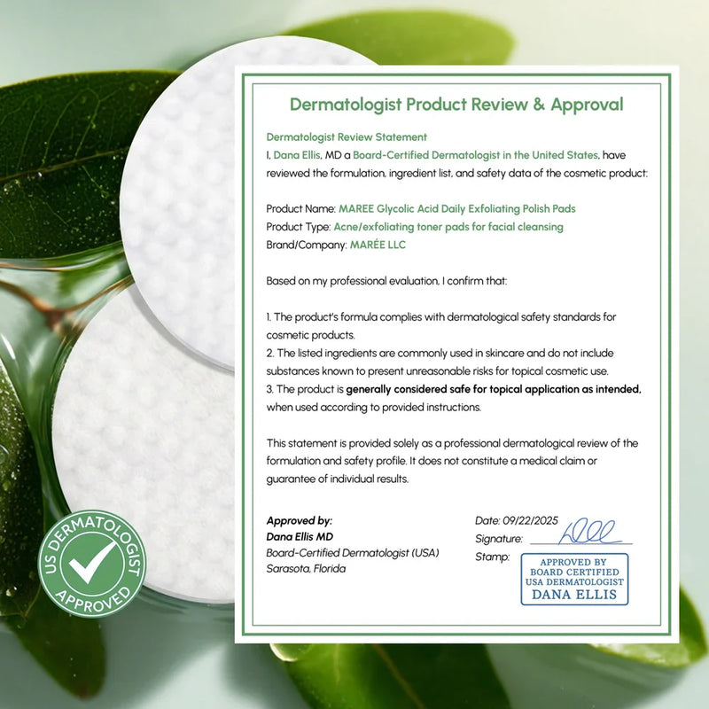 Maree Glycolic Acid Exfoliating Pads White Smoke 1 item - Complete your routine,2 items - Good choice,3 items - Best price