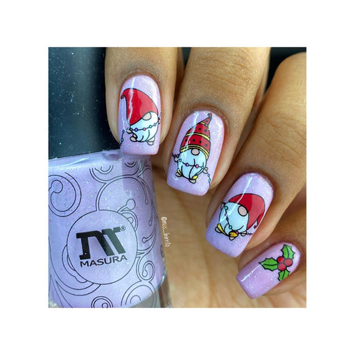 UberChic Beauty Gnome For The Holidays Stamping Plate Rosy Brown