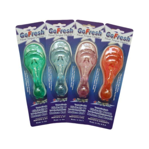 FreshDental FreshDental Go Fresh Travel Tongue Cleaner ( Discontinued ) Tongue Cleaner Dim Gray