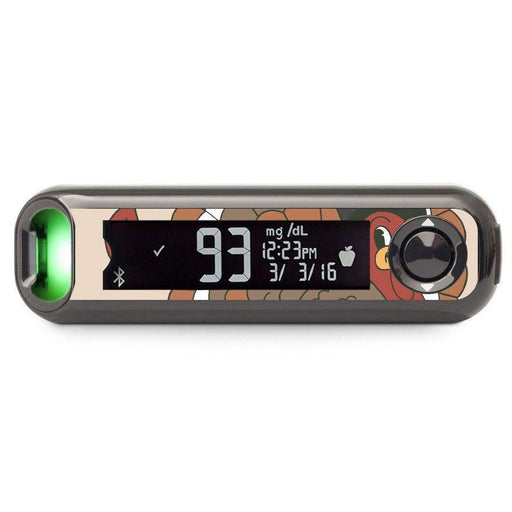 Peelz Gobble Gobble Bayer Contour© Next One Glucometer Peelz/Stickers Black