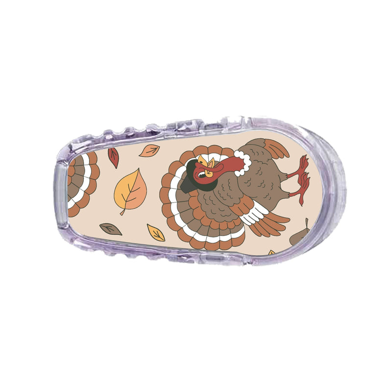 Peelz Gobble Gobble Dexcom G6 Transmitter Sticker Peelz/Stickers White Smoke