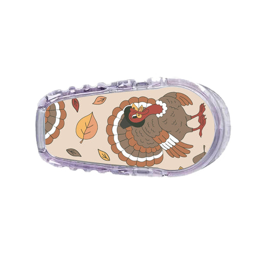 Peelz Gobble Gobble Dexcom G6 Transmitter Sticker Peelz/Stickers White Smoke