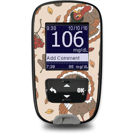 Peelz Gobble Gobble for the Accu-Chek Guide Glucometer Peelz/Stickers White Smoke