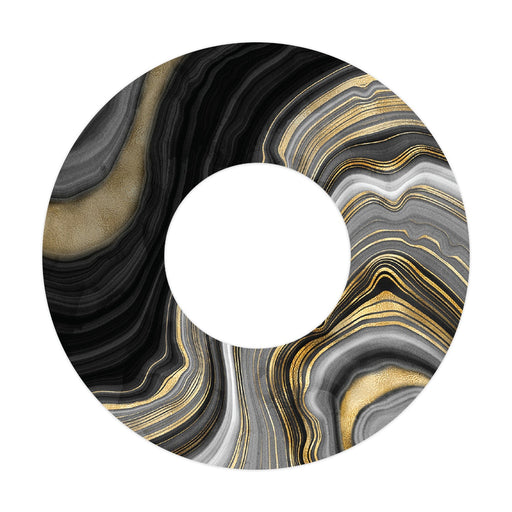 Peelz Gold Marble Patch  Tape Designed for the FreeStyle Libre 2 Patch Medical Tape White Smoke 1-Pack Libre