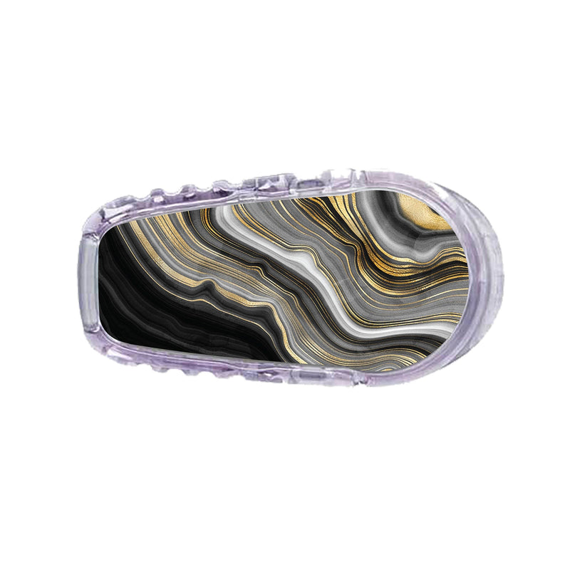 Peelz Gold Marble Sticker Designed for the DEXCOM Transmitter Peelz/Stickers White Smoke G6