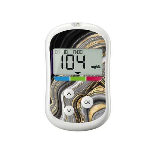 Peelz Gold Marble for OneTouch Verio Flex Glucometer Peelz/Stickers White Smoke
