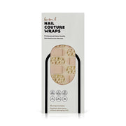 laurenbbeauty Gold Leaf & Blush Gel Nail Wrap Easy Non-Toxic No Dry Time Nail Art Kits & Accessories Light Gray