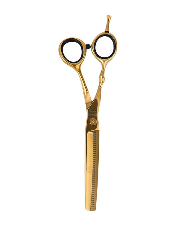 Vip Barber Supply Percu Fantastica Line Professional Thinning Shears 6.5'' Assorted Colors Thinning Shear White Smoke Gold