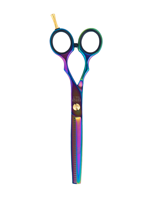 Vip Barber Supply Percu Golden Line Thinning Shear 6" Thinning Shear White Smoke