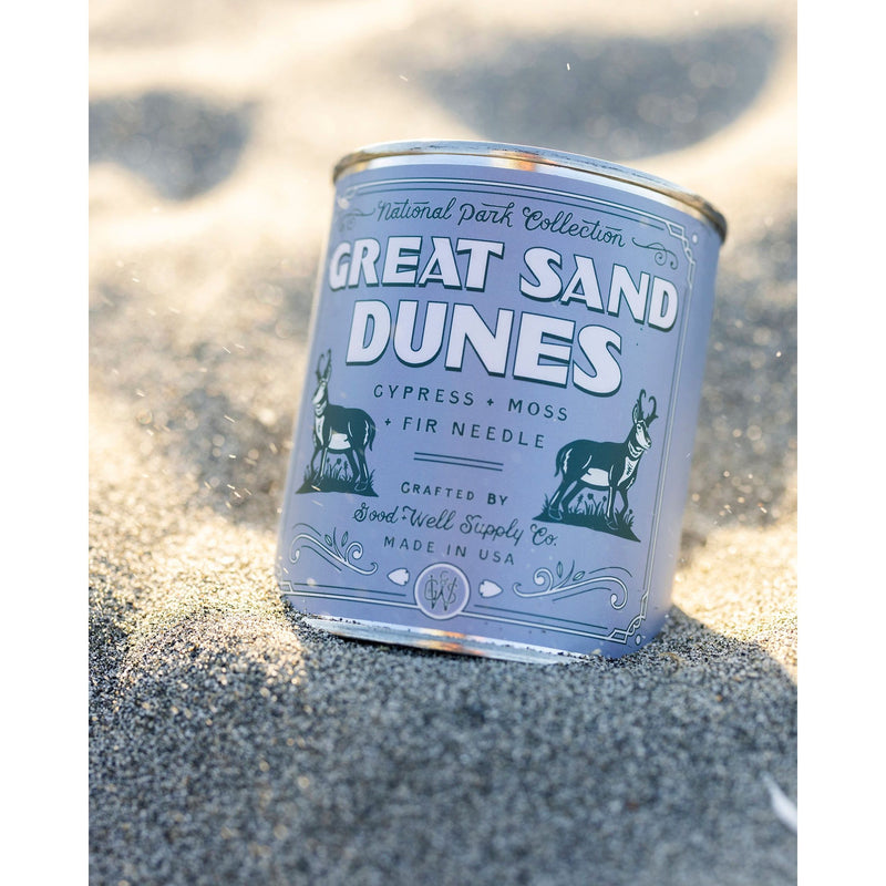 Good & Well Supply Co Great Sand Dunes National Park Candle Candles Dim Gray Half Pint / 8oz / Cotton Wick,Pint / 14oz / Cotton Wick