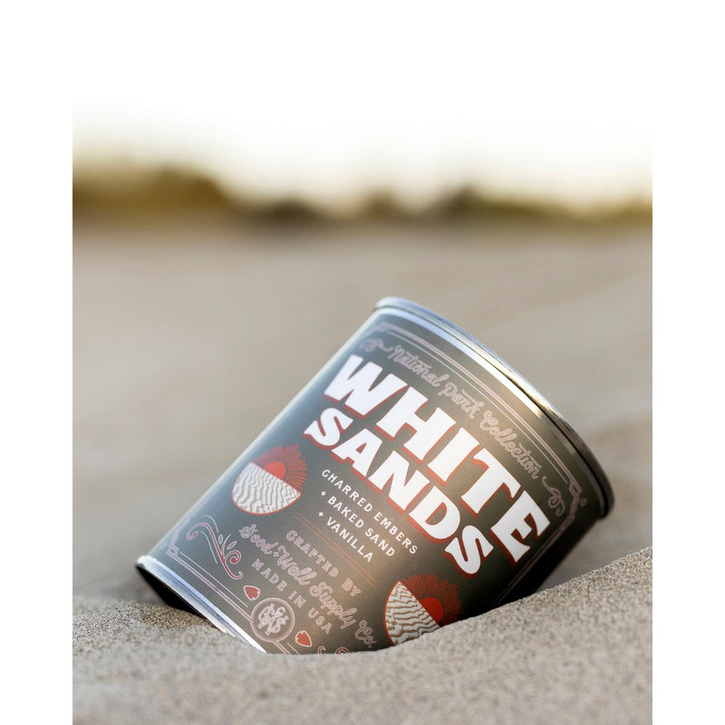 Good & Well Supply Co White Sands National Park Candle Candles Dark Gray Half Pint / 8oz / Cotton Wick,Pint / 14oz / Cotton Wick