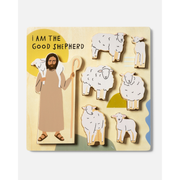 Be A Heart Good Shepherd Wooden Puzzle puzzle Pale Goldenrod
